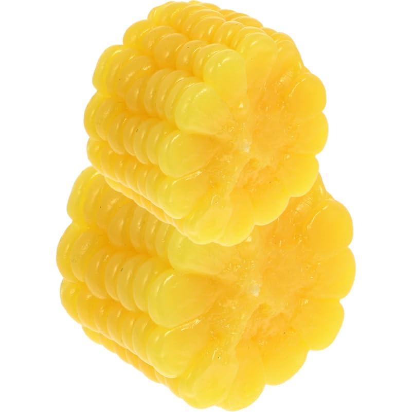 ABOOFAN Corn Sample Fake Corn Kitchen Pretend Realistic Fake Vegetable Vegetable Food Sample 2-Piece Simulation, Cut, Play, Corn, Cut, Model,