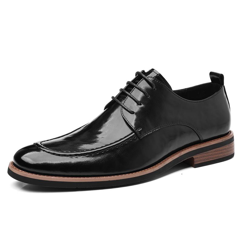 Fashion Handmade Soft Male Oxford Shoes Stylish Casual Business Shoes for Men Leisure Walk Derby Shoes New Arrival Formal Dress Footwear