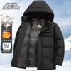 Xuezongfei Men's Hooded 90% Duck Down Puffer Jacket