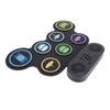 Electronic Drum Set Rechargeable Portable Silicone 9 Drums Practice Pad with Drumsticks Headphone Jack Built in Dual