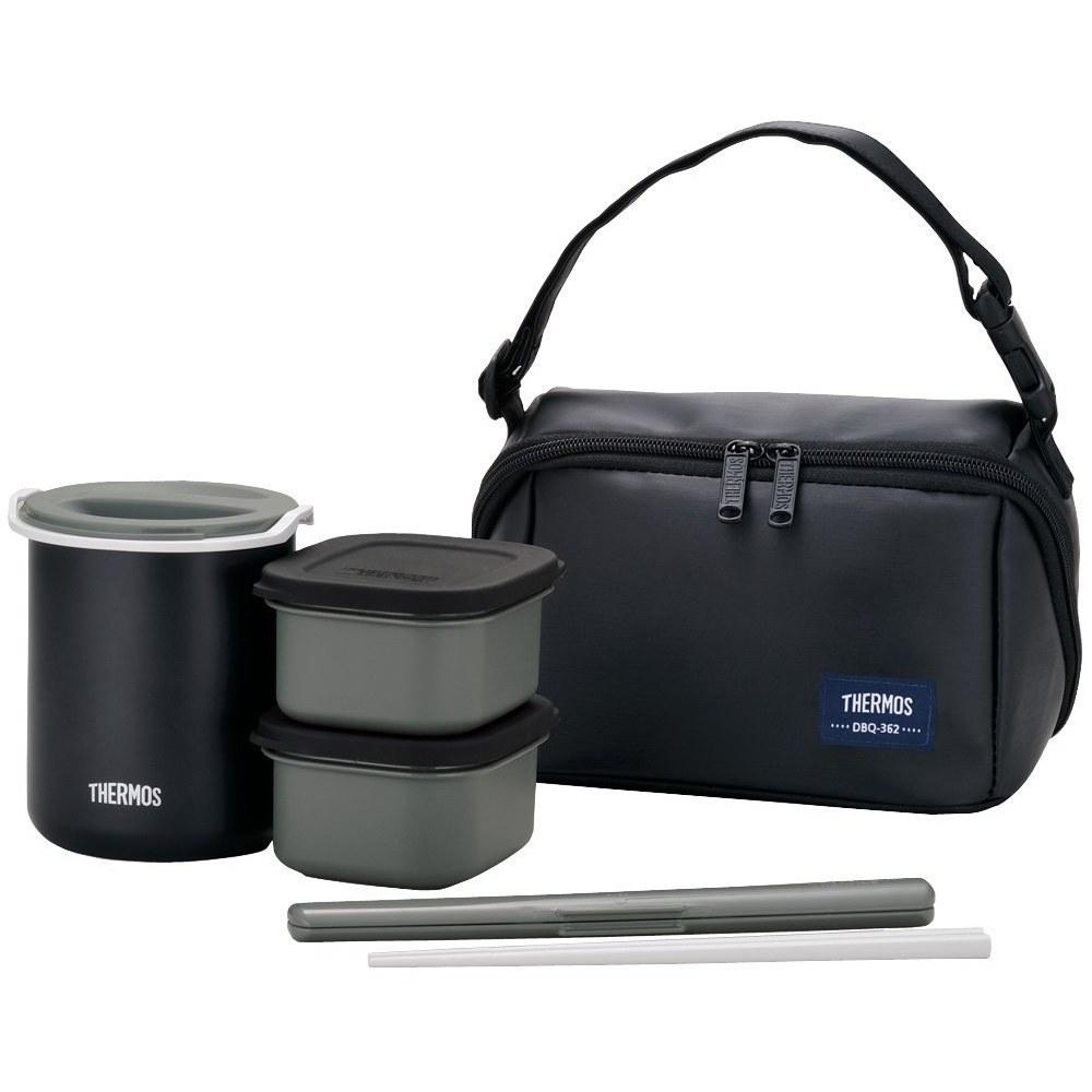 THERMOS Insulated Bento Box 0.8 Go Matte Black DBQ-362 MTBK