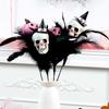 Black Halloween Decorations DIY Accessories Artificial Pumpkin Maple Branches Props Halloween Halloween Pumpkin Flower Stem