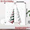 2D Flat Printing  JIT 2pcs   Curtains (Without Rod) Festive Whirl Print Popular Curtains Versatile Polyester Curtains Decorations