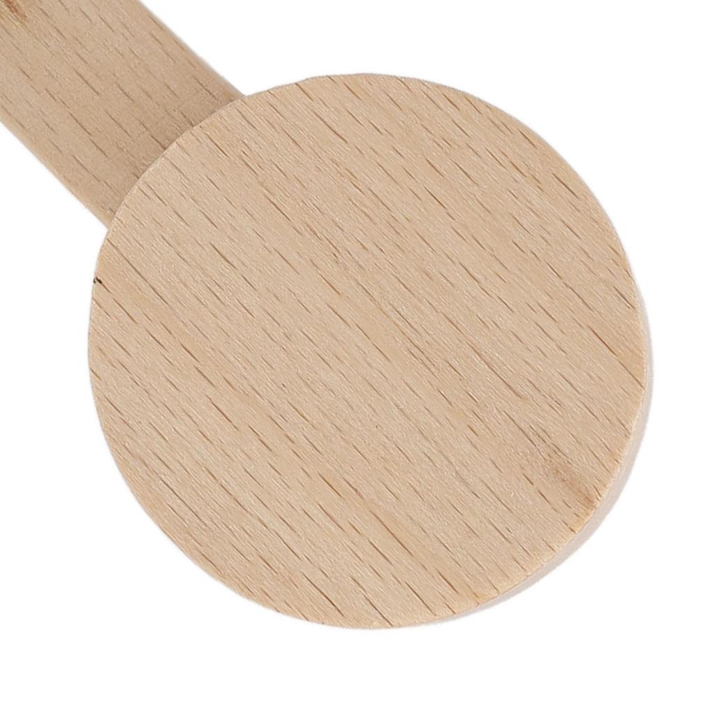 3pcs Wooden Measuring Spoon Short Handle High Precision Mask Spoon for Tea Seasoning