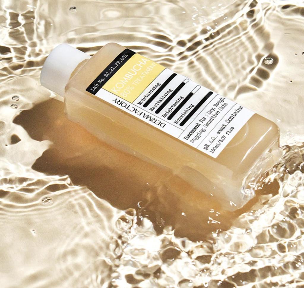 DERMA FACTORY Kombucha 80% Treatment Hydrating Nourishing 150ml Facial Essence K-Beauty