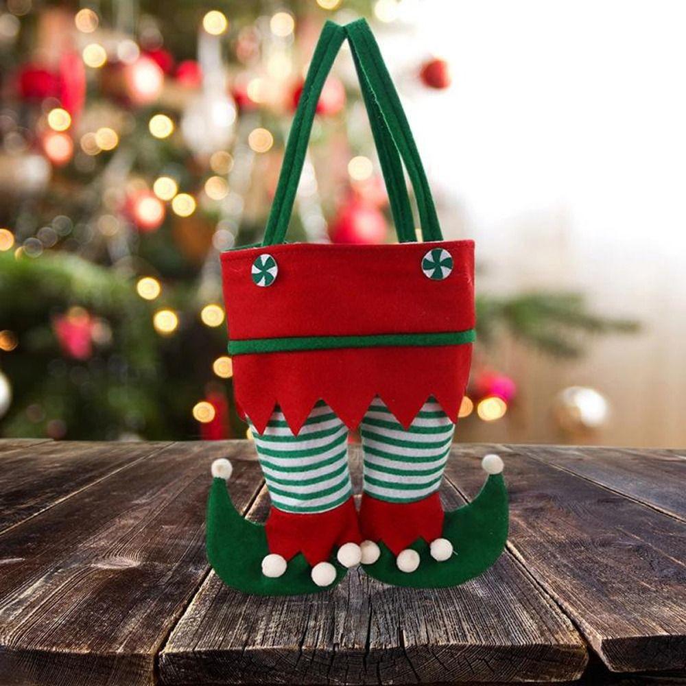 Hanging Pendant Pants Bags Sacks Women Gift Bags Christmas Tote Bag Elf Candy Bags Canvas Bag