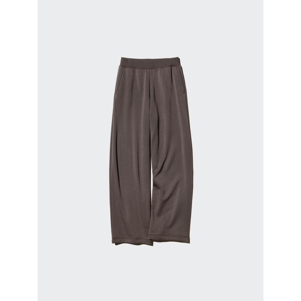 Uniqlo Warm Boa Sweat Wide Leg Pants Long Length