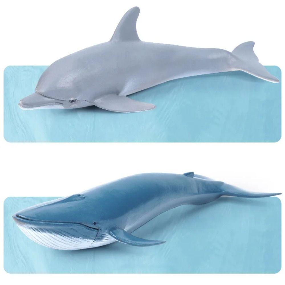 PVC Simulation Sea Life Shark Cachalot Ocean Action Figures Gift Whale Figurines