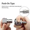 1/2"NPT Beer Quick Disconnect Set, 1/2 " Barb 304 Stainless Steel Quick Disconnect Kit Moonshine Fitting Connectors HomeBrewing