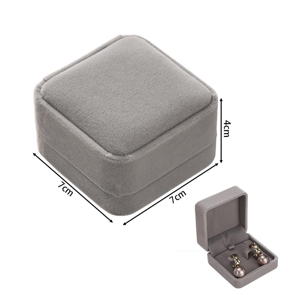 Rounded Flannel Jewelry Box for Rings, Earrings, Pendants, Bracelets, Bangles, and DIY Packaging.