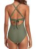 Women's Sexy Hollow Out One-Piece Swimsuit - Backless, Lace-Up Bodycon Bikini