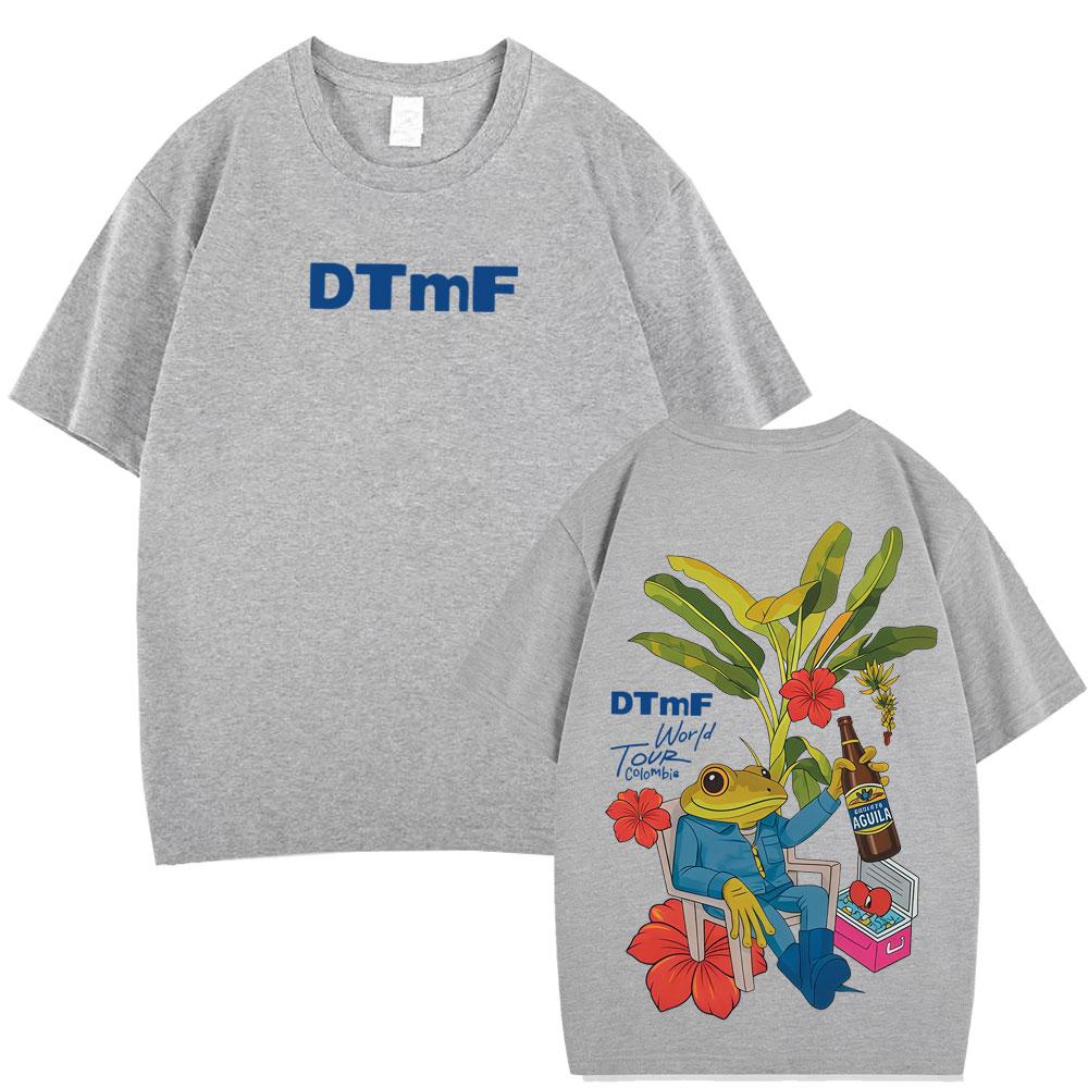 Rapper Bad Bunny Debi Tirar Mas Fotos DTMF World Tour T Shirts Mens Women Vintage Tshirt Hip Hop High Quality Loose Tshirts
