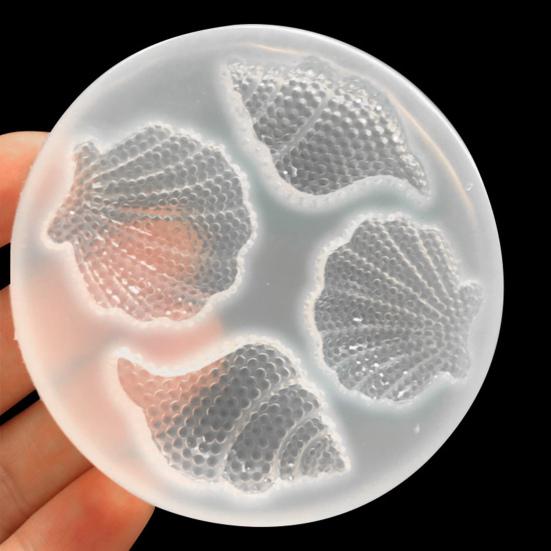 Muschelform Mehrseitige Dekorative Silikon Epoxid Spiegel Muschelform für Zuhause