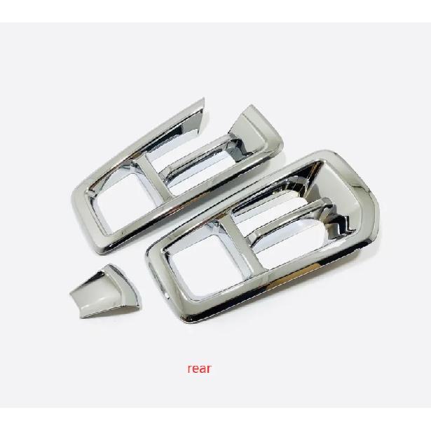 For Haval Dargo    Front Fog Light Lamp Cover Rear Foglight Frame Decoration Trim ABS Chrome Car Styling Accessories