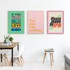 Minimalist Colourful Motivational Quotes Art Painting Poster Good Vibes Only Wall Art Canvas Print Modern Living Room Home Decor