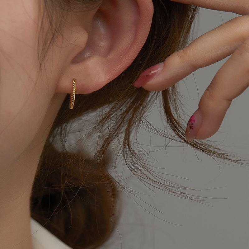 Ear Buckle Female Delicate Earrings Female Minimalist Light Luxury Fashion Senior Sense of Versatile Earrings Elegant Accessories Classic Jewelry