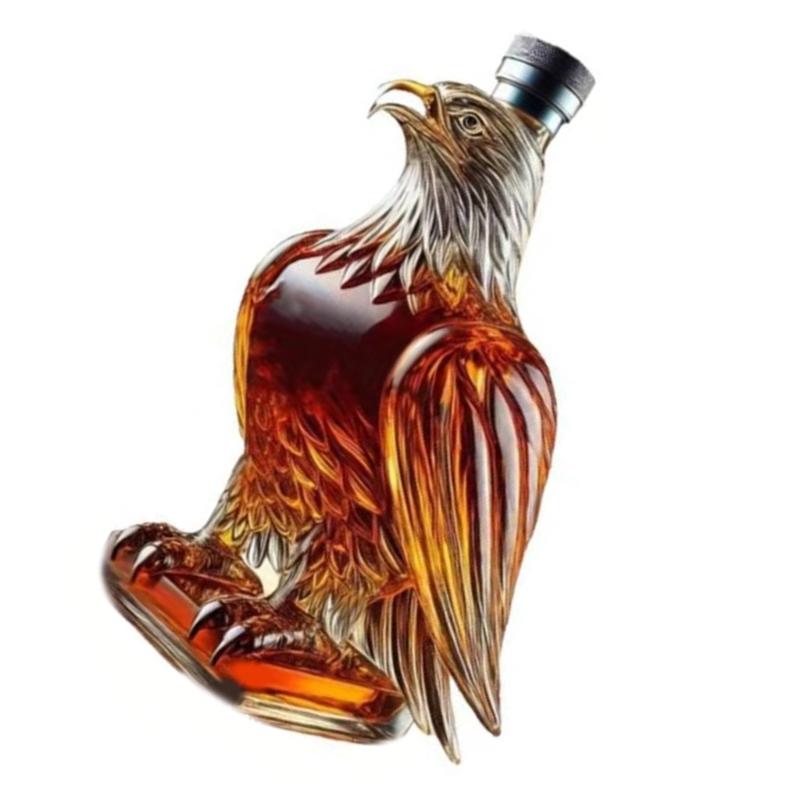 300ml Capacity Decanter Whiskeys Container Distinctive Glede Shaped Glass Liquor Bottle Themed Party Accessory