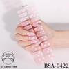 Adesivi per Unghie in Gel Impermeabili Francesi - Carini Cartoni Animati Nail Art Senza Cottura per Stili Europei e Americani
