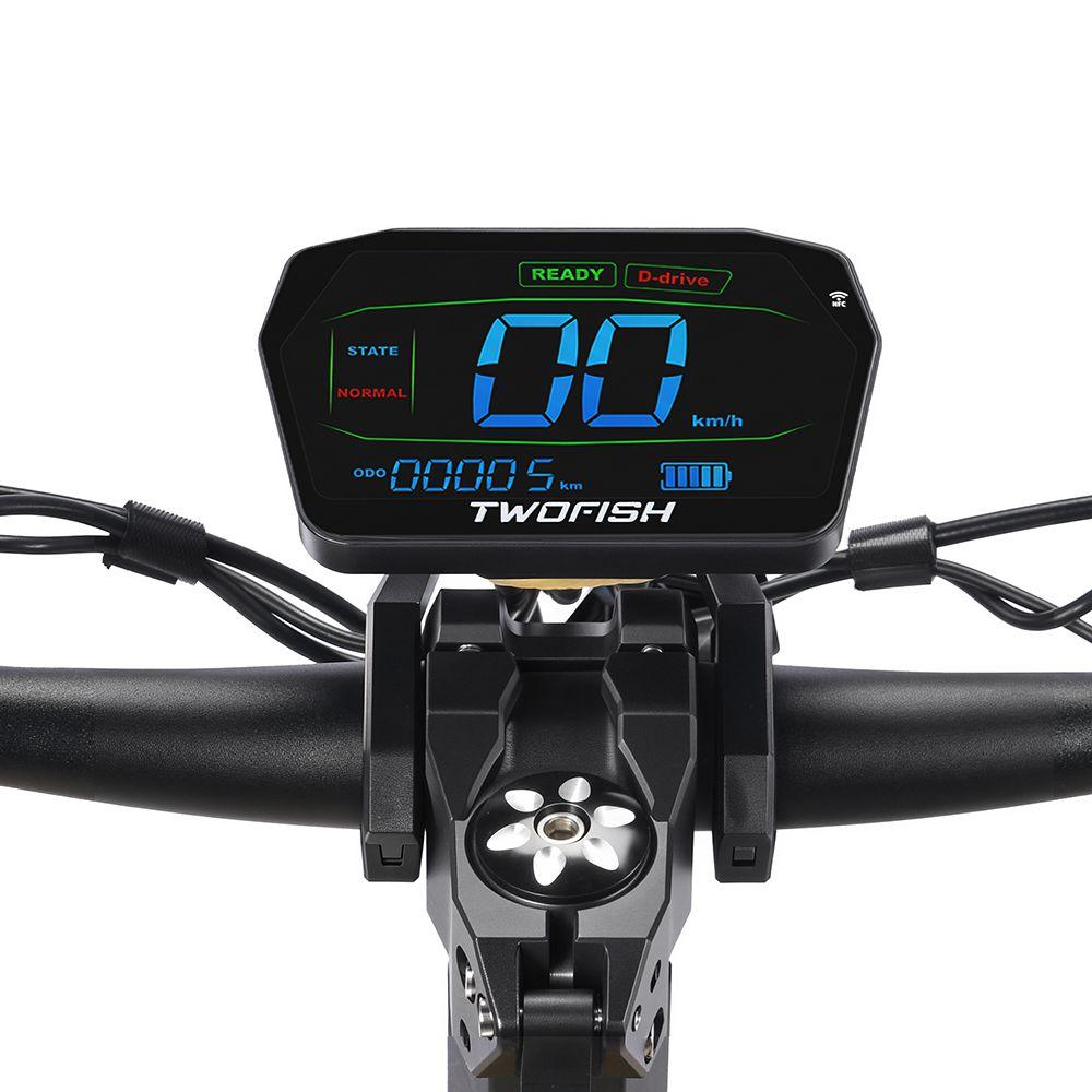 Monopattino Elettrico Pieghevole Twofish TW3 Pro Ruote da 11" con Sblocco NFC Motore da 2000W 52V 23Ah Freni a Doppio Disco Autonomia Massima 55 Km Carico Massimo 120 Kg