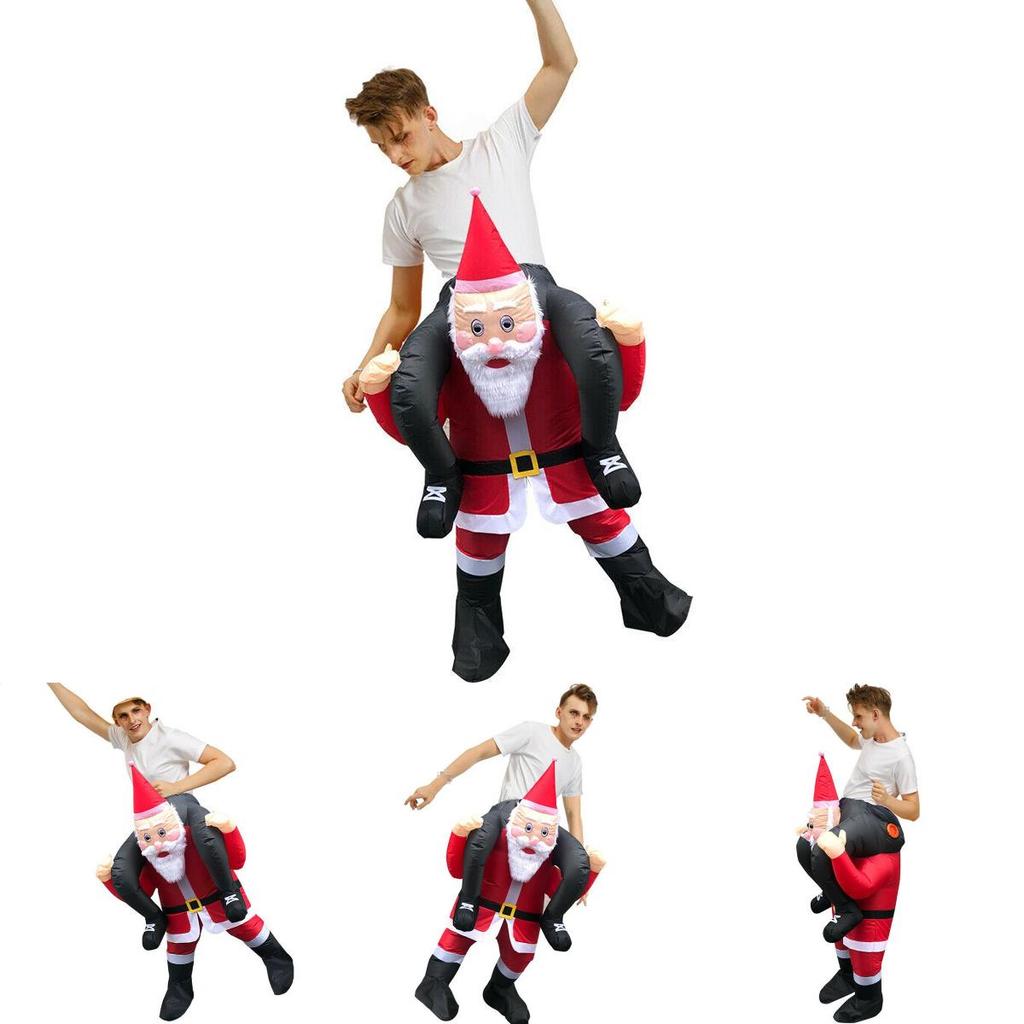 Aufblasbares Kostüm Weihnachten Weihnachtsmann Outfit für Erwachsene Perfekt für Cosplay-Events