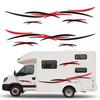 Two-Color Stripe RV Decoration Decal for Cross-Border Car Modification