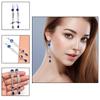 Tanzanite Gemstone Unisex Women's Gift For Her Silver Jewelry Earring 1.5''