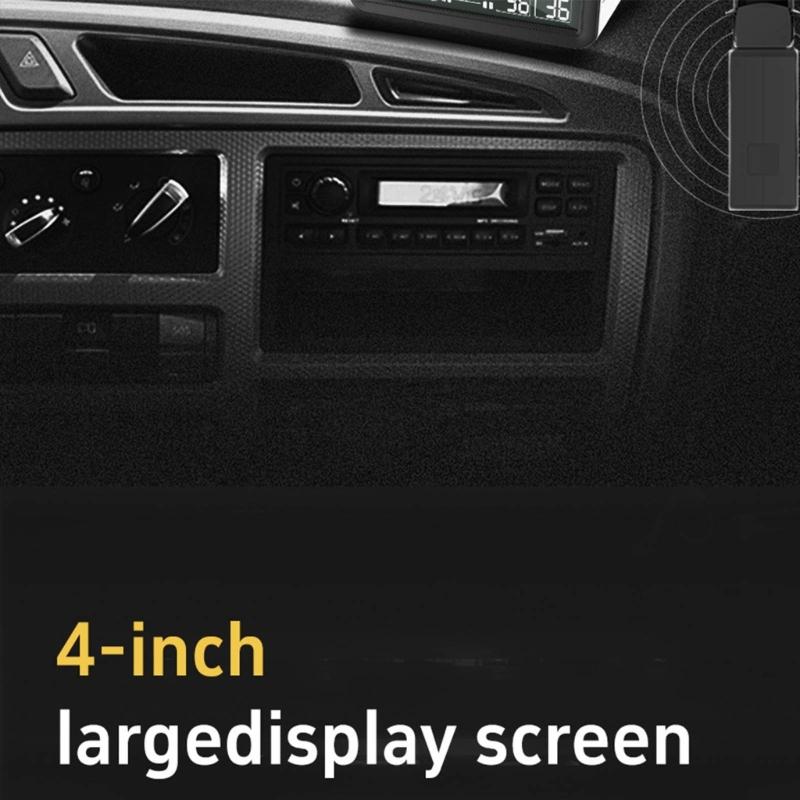 Tire Pressure Detection System For Vehicles 4 Wheel Monitoring Lightweight Energy Saving ABS+PC Alarm Function