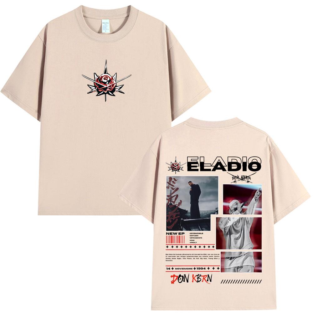 Eladio Carrion DON KBRN 2025 Album Tshirts Unisex Women Clothing Fashion Hip Hop T Shirts Casual Cotton Loose Short Sleeve Tshirt