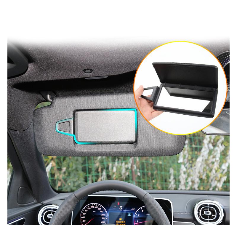 For Mercedes Benz New C-Class W206 Front Sunshade Vanity Mirror C200 C260 Sunshade Mirror Cover Plate 2068106902