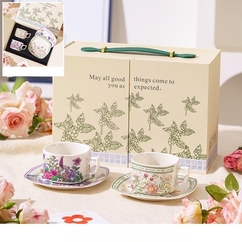 

Подарок на новоселье Набор кофейных чашек Подарочная упаковка Мероприятие открытия Юбилей Празднование Корпоративный подарок Сувенир Чашка для воды 220ml