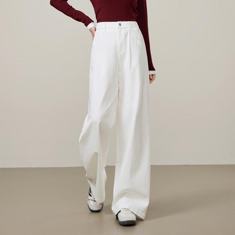 

Yiyang Women s Sorona Lyocell Cotton Blend Relaxed Wide-Leg Pants 30