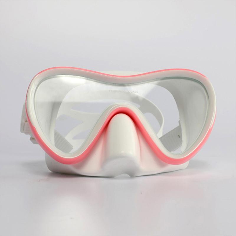 Silicone Swimming Goggles Anti-fog Scratch-resistant Adjustable One-piece Snorkeling Diving Glasses