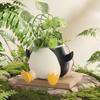 Hängende Schaukel Pinguin Pflanzgefäße Pinguin Pflanzgefäß für Innen Außen Pflanze Niedliche Pinguin Blumentöpfe Sukkulententöpfe