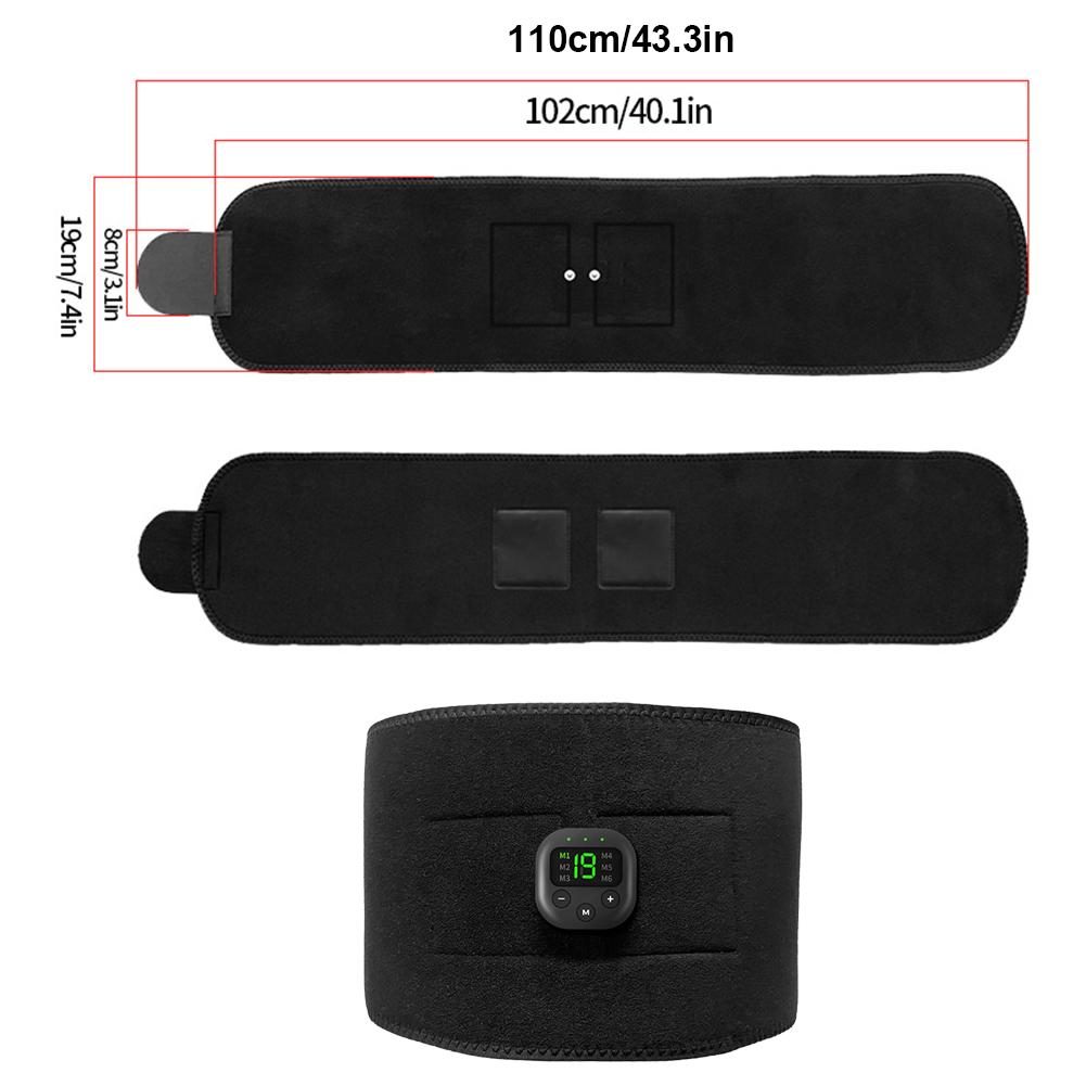 Abdominalmuskelgürtel Trainer Heim Büro Fitness Trainingsgerät ABS Stimulator Muskeltoner Abdominalmuskelgürtel für Männer und Frauen