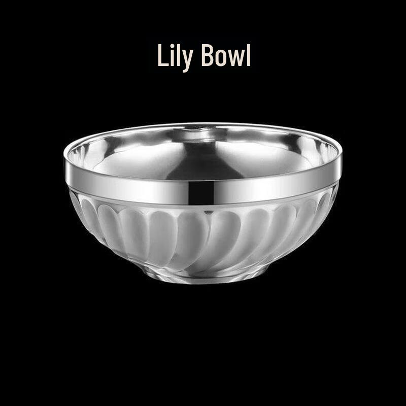 Liliu 304 Stainless Steel Double-Layer Insulated Bowl