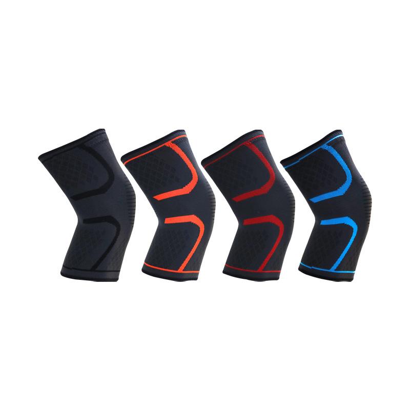 Ginocchiere Sportive Singola Confezione Pallacanestro Corsa Fitness Lavorate a Maglia in Nylon Attrezzatura Protettiva Lavorata a Maglia Equitazione Outdoor Alpinismo Ginocchiere