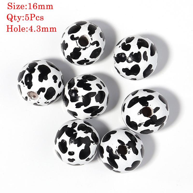 Natural Round Wood Beads Oval Loose Spacer Rosary Bead Large Hole Jewelry Bracelets Diy Unsex Charm Wholesale Supplies
