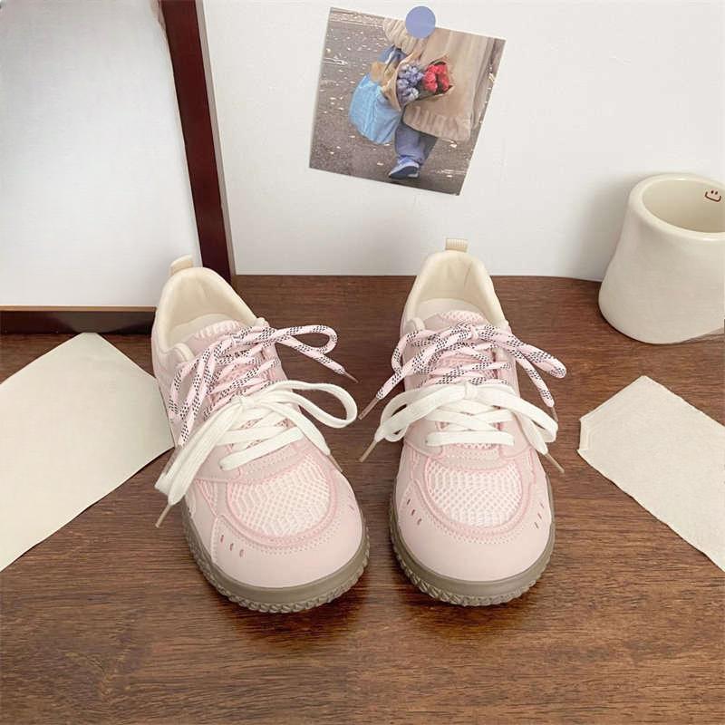 

Breathable De Training Shoes Versatile Shoes Round-toed Student Sports Board Shoes 35 рожевий