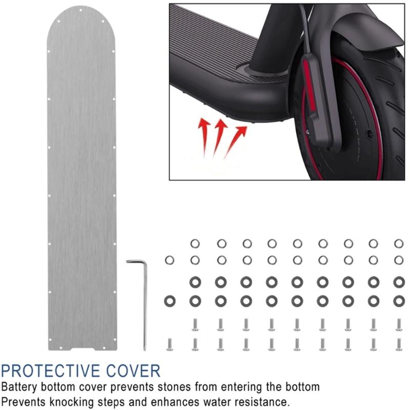 Wasserdichtes Rollerabdeckung Chassis Ersatz Roller Bodenplatte Batterieunterabdeckung Elektrorollerabdeckung Langlebig