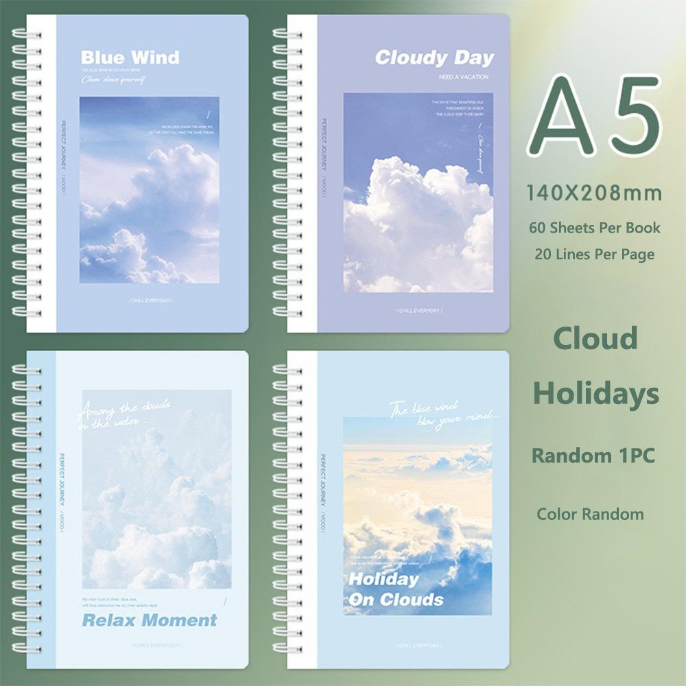 A5 Spiral Notebooks Color Hand Account Book Thickened Notepad  Gift