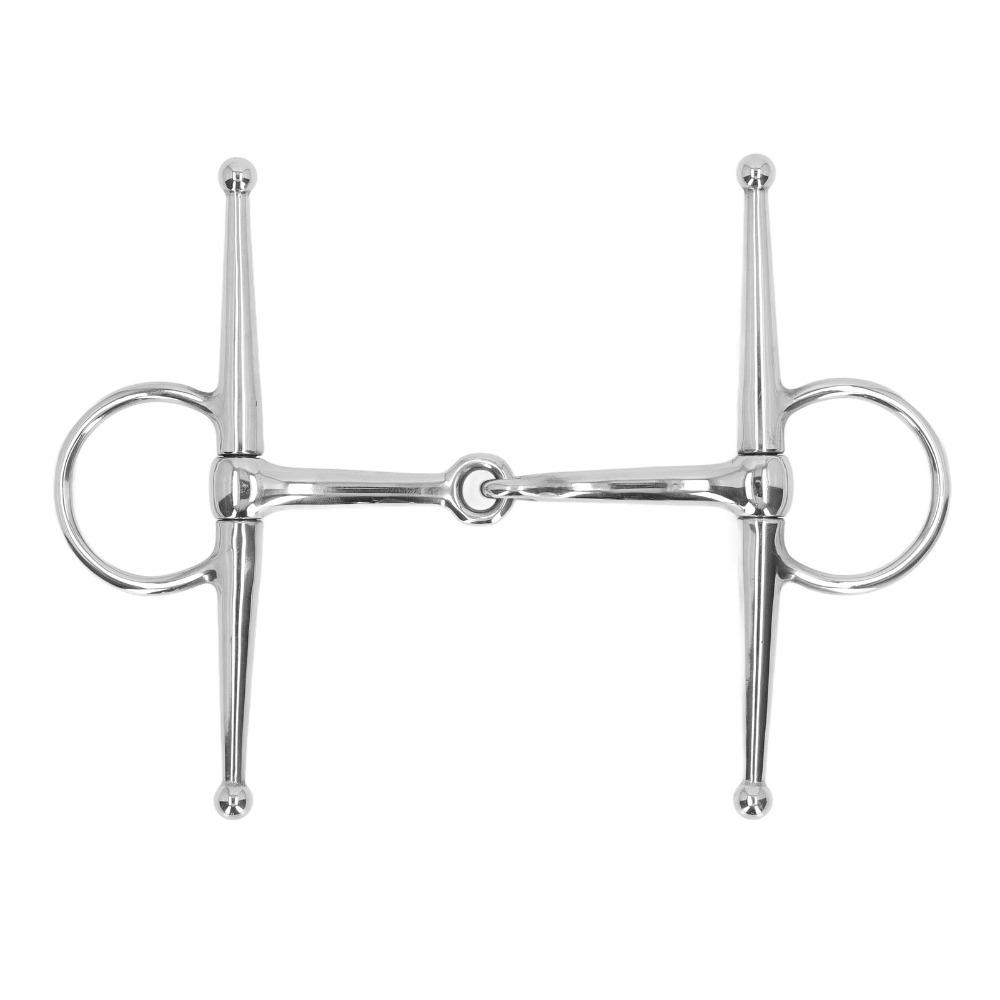 Ring Style Horse Snaffle Bit Jointed Design Horse Mouth Bit Practical Full Cheek Bit Farm Use