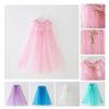 Fairy Girl Kids Cape Frozen Elsa Dress Princess Costume Cloak Tulle Xmas Shawl