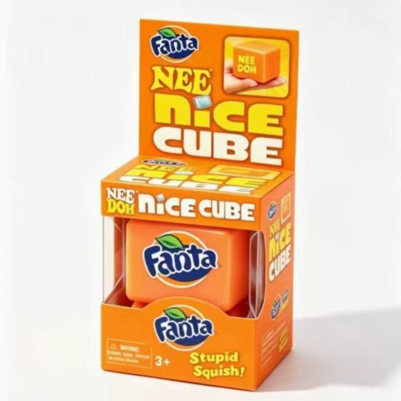 Super beliebtes Schylling Needoh Nice Cube Sensorisches Spielzeug, Quetsch- und Druckreduzierwürfel, Knetbarer Fidget Druckreduzierer Limi