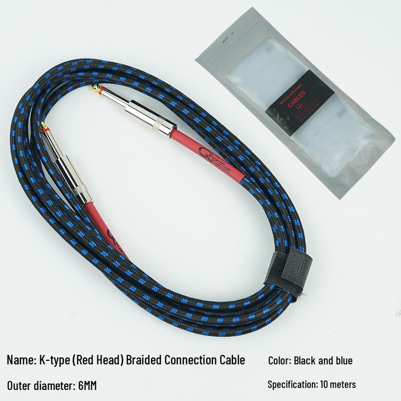 Noise Reduction Electric Guitar Cable - 3m, 6m, 10m Options: Bass Series & Effect Pedal Connection