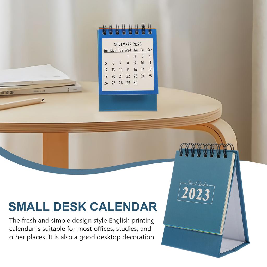 Small Desk 2025 English Printing Paper Calendar For Office Home Desktop Mini Calendar Schedule Planner Simple Style