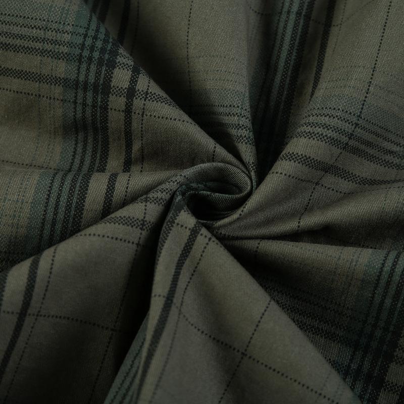 Pánská jarní a podzimní pruhovaná košile s dlouhým rukávem, vojenská, velká, outdoorová, ležérní pracovní košile