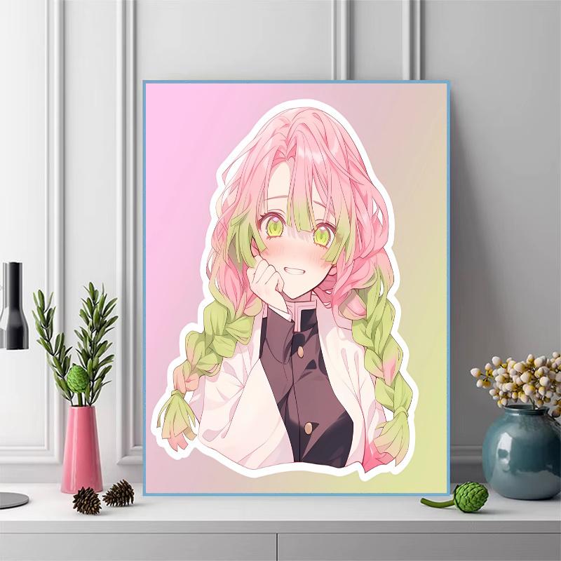 Demon Slayer 100% Round Full Drill 5D DIY Diamond Painting Embroidery Cross Stitch Rhinestone Decor