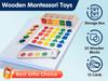 Montessori Wooden Toys for Kids Sensory Sorting Exercise Box Color & Shape Early Educational Block Puzzles Toddler Learning Toys