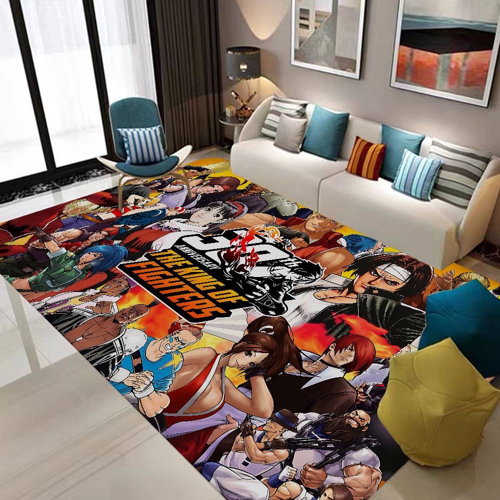 Game The King Of Fighters Hallway Carpet Non-Slip Laundry Room Mat Laundry Decor Balcony Child Living Room Bedside Area Rugs