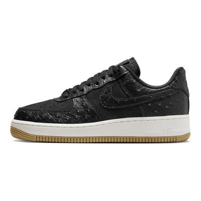Air Force 1 07 LX Schwarz Strauß Damen Sneaker Sail Gummi-Hellbraun DZ2708-002